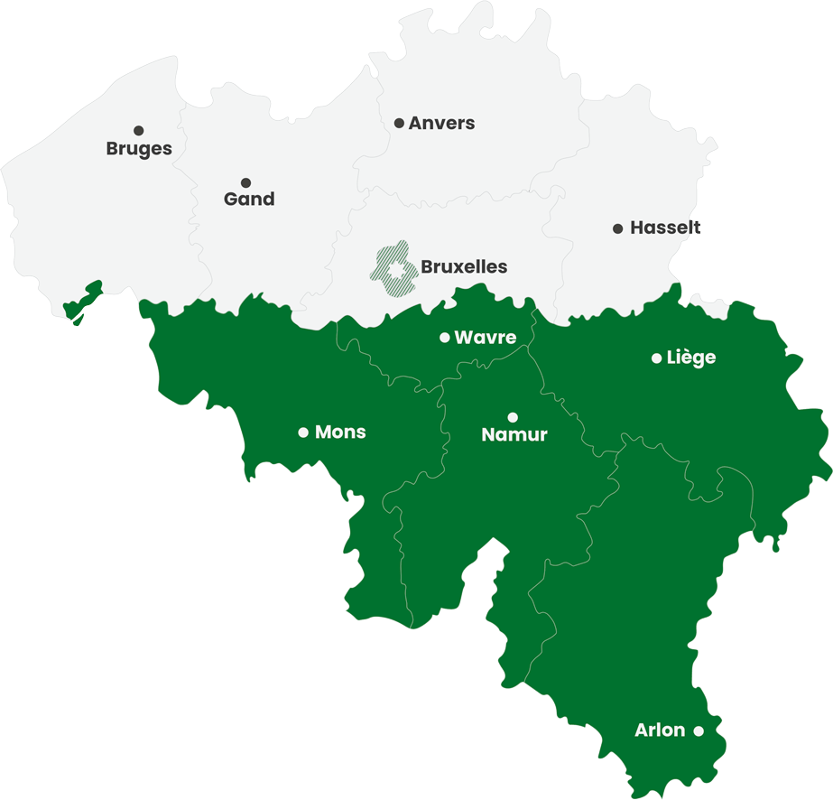 Carte de la Belgique
