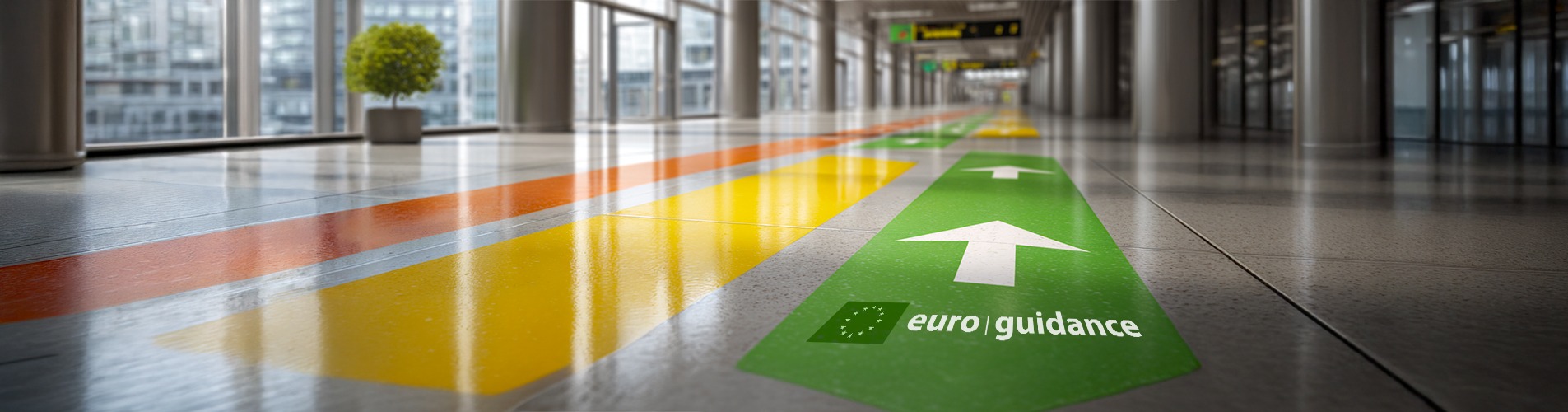 chemin de couleur vert entre les autres chemin