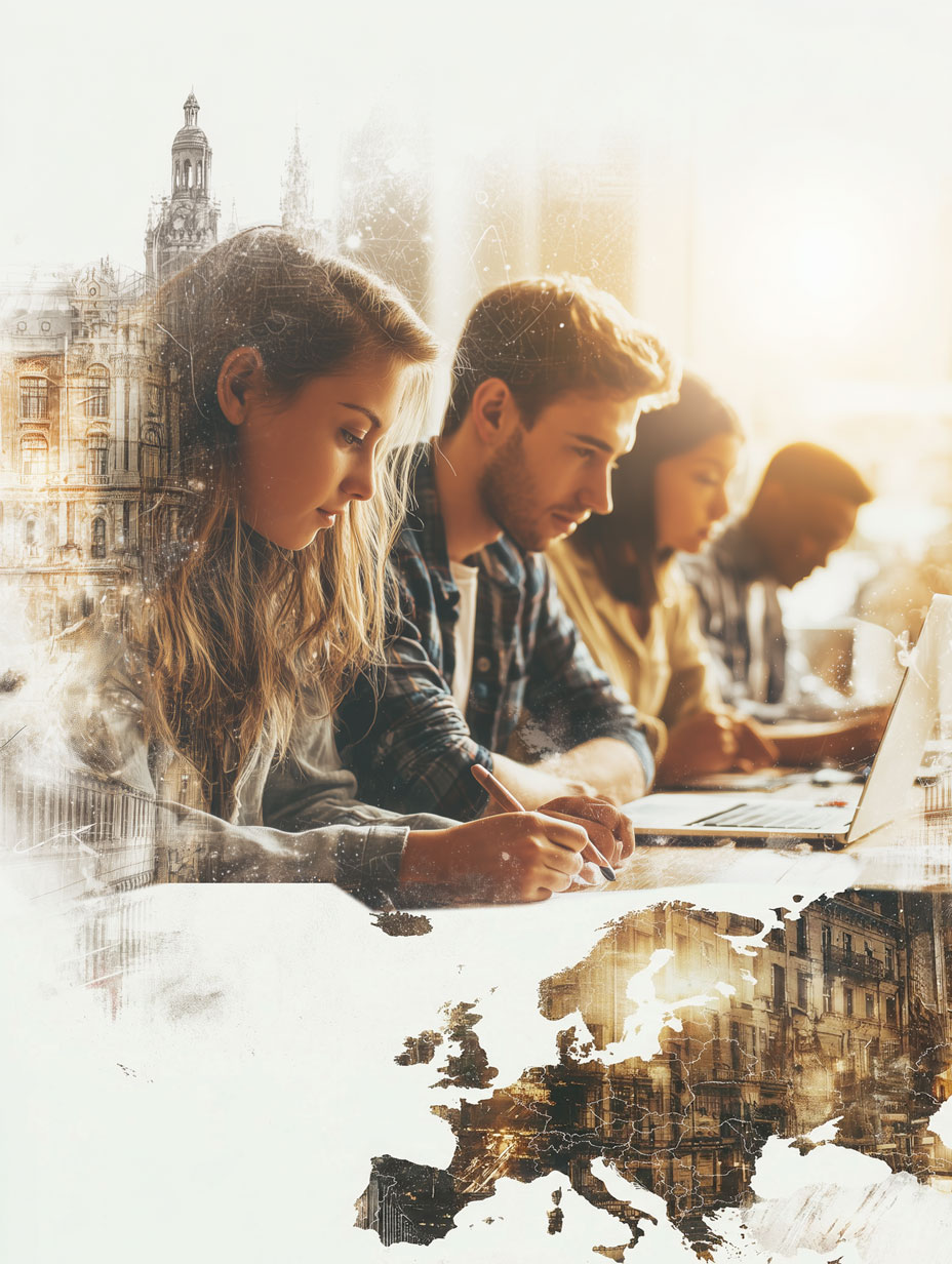 image etudients en europe
