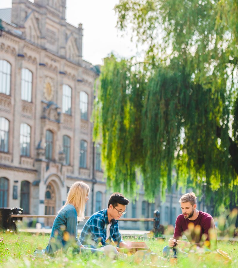 selective-focus-of-multicultural-students-resting